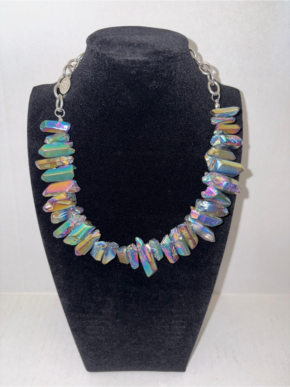 Paparazzi Zi Collection “Charismatic” Iridescent Crystal Statement Necklace